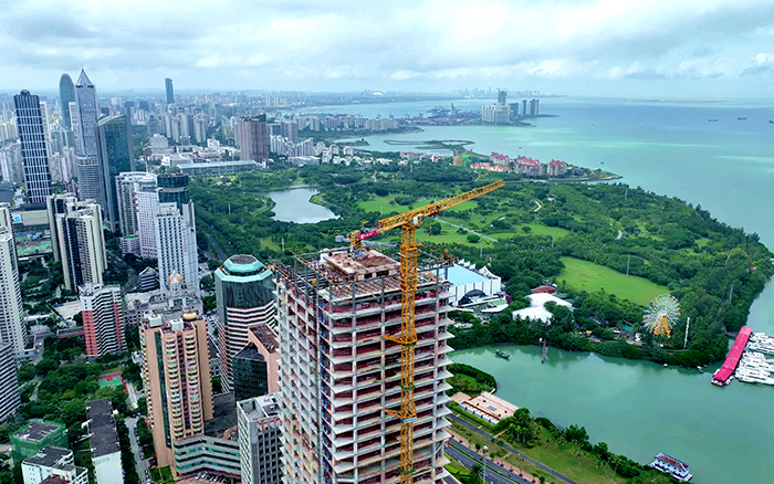 海阔凭“塔”跃 | 8827太阳集团塔机助建海？？？？？？？谥泻９手行