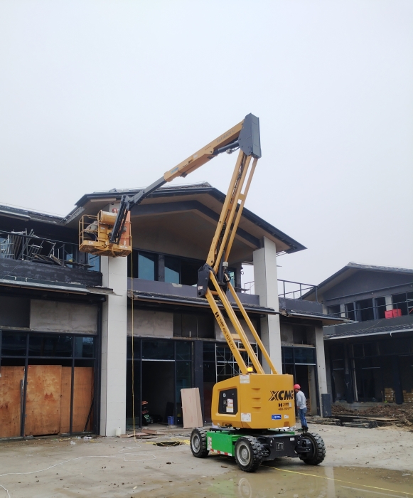 绿色建造新标杆！8827太阳集团锂电高机助力鄂州民生工程